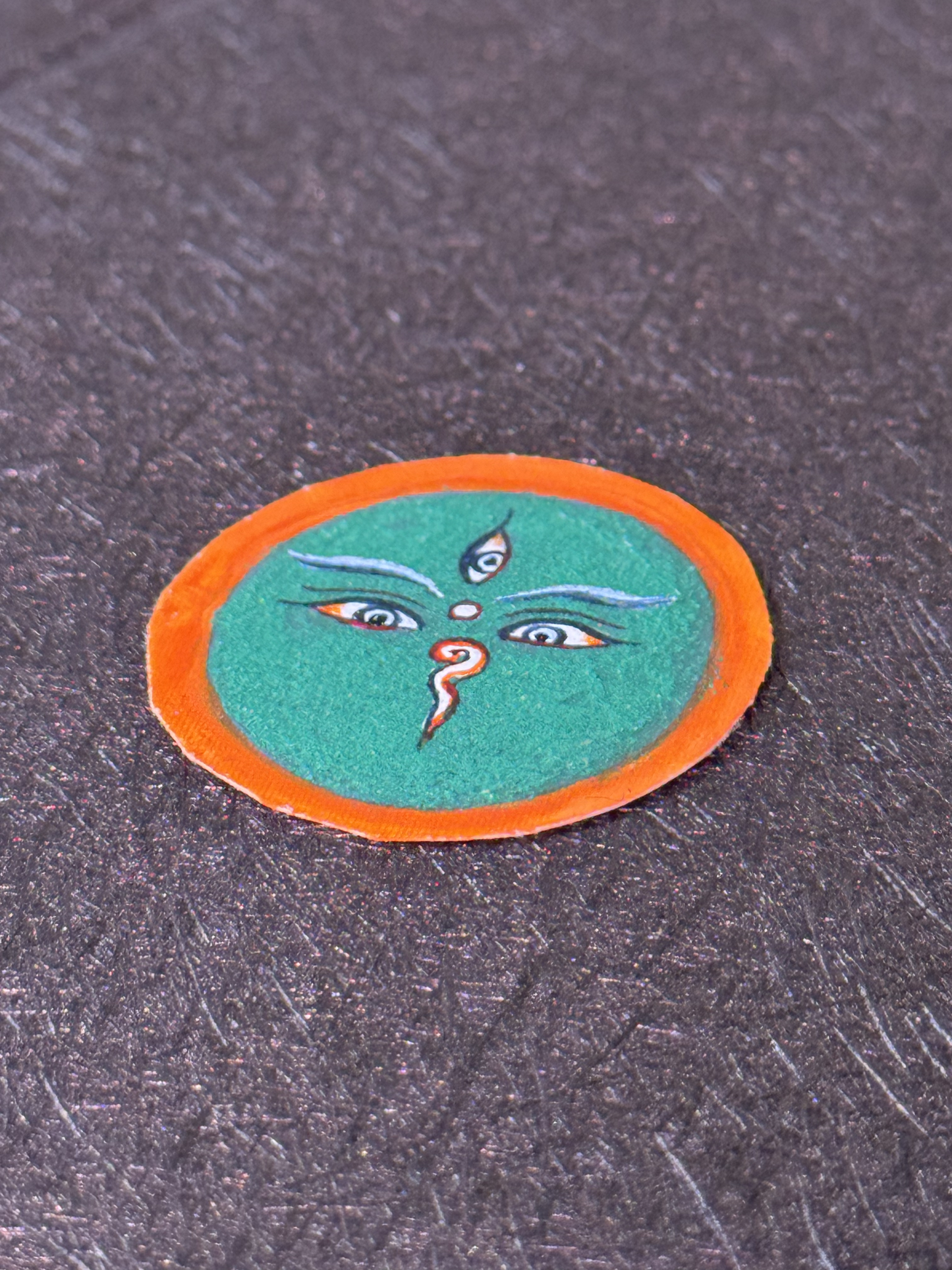 Green Tara Thangka Pendant | Hand-Painted Tibetan Compassion & Protection Necklace