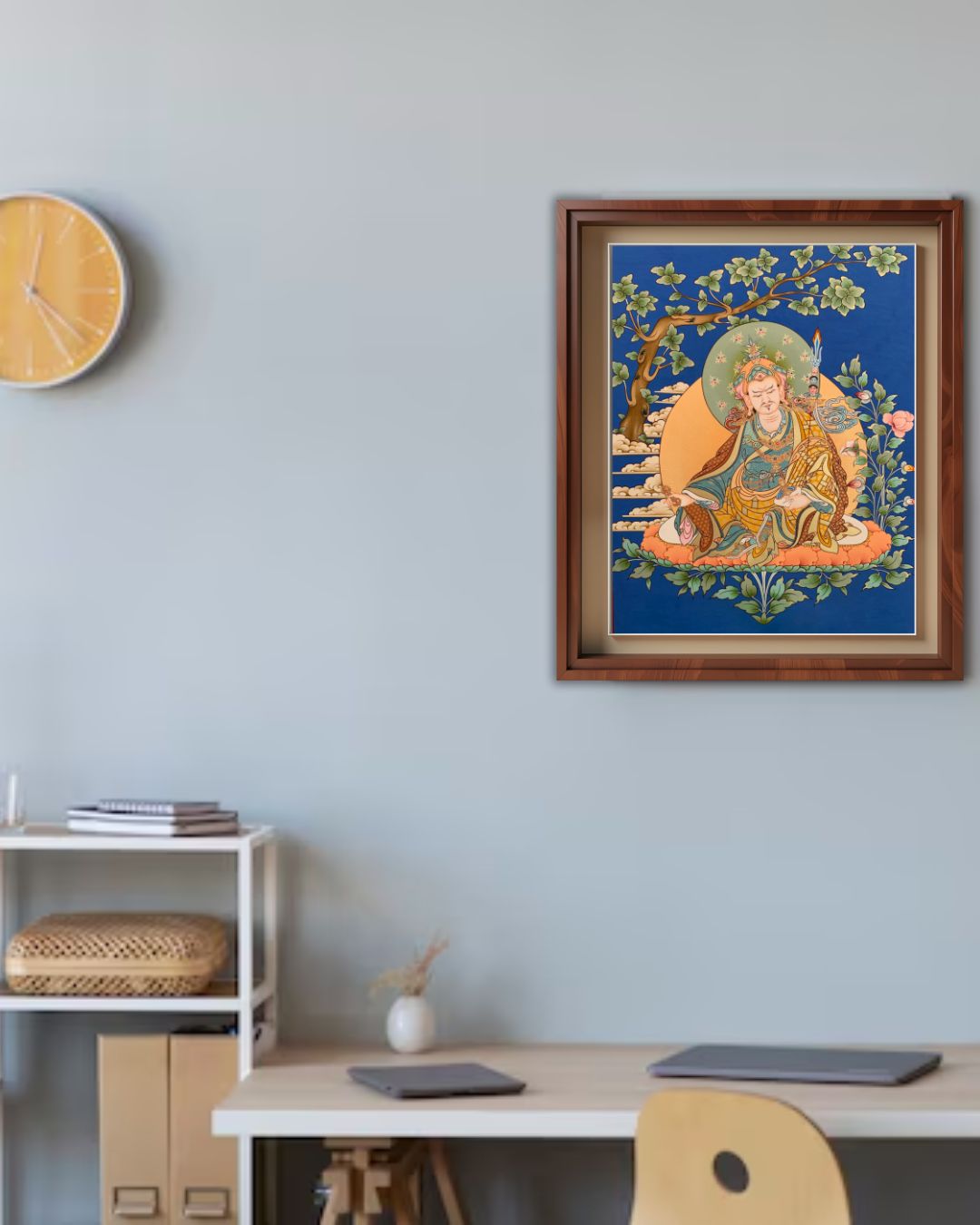 Guru Rinpoche Padmasambhava | Hand-Painted Thangka for Blessings of Protection, Wisdom & Spiritual Power