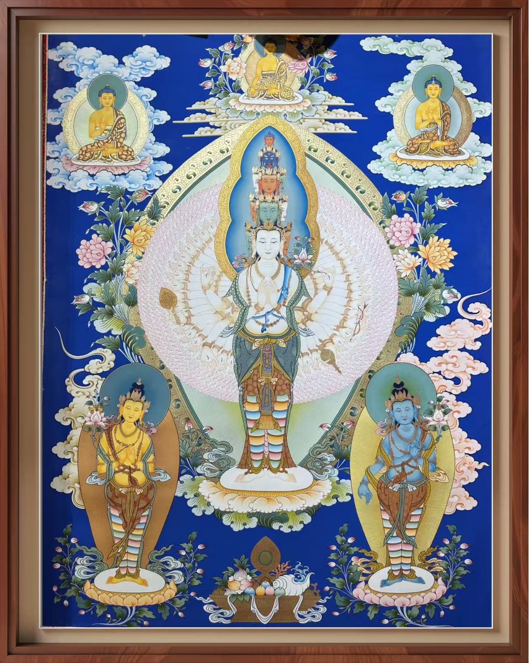 Thousand-Armed Thousand-Eyed Avalokiteśvara | Hand-Painted Thangka Infinite Compassion, Divine Protection & Universal Blessings