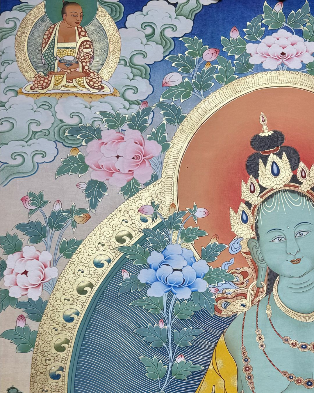Green Tara | Hand-Painted Thangka for Swift Compassion, Protection & Overcoming Obstacles