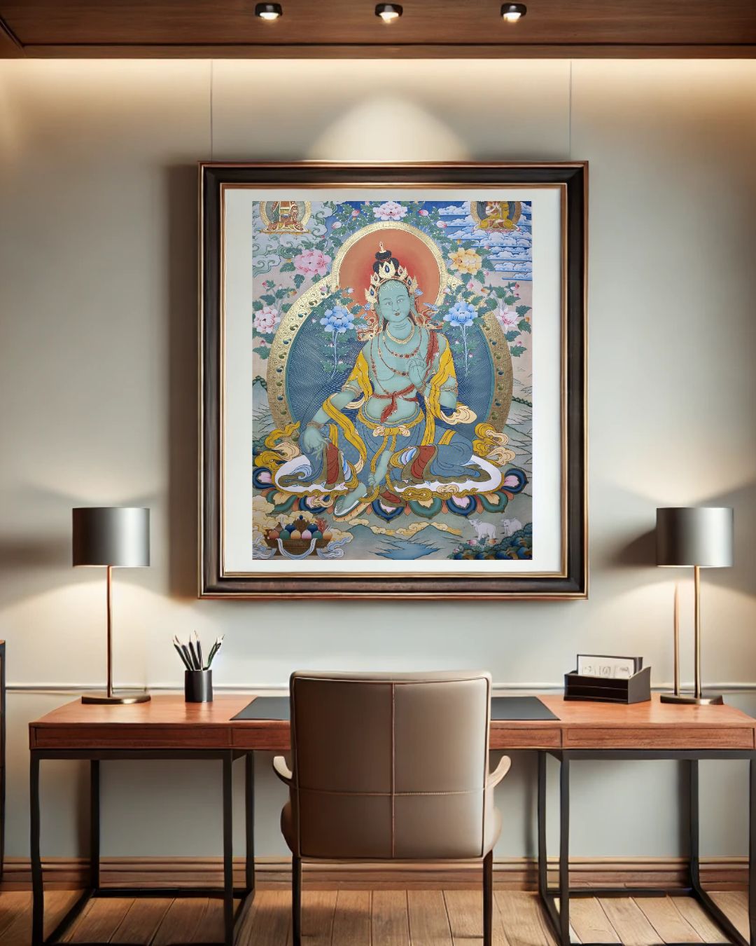 Green Tara | Hand-Painted Thangka for Swift Compassion, Protection & Overcoming Obstacles
