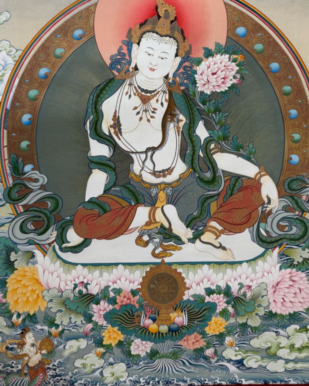Avalokiteshvara - Guanyin | Hand-Painted Thangka for Compassion, Mercy & Spiritual Guidance