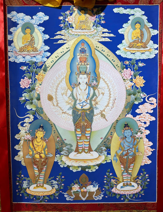 Thangka | Thousand-Armed Thousand-Eyed Avalokiteśvara