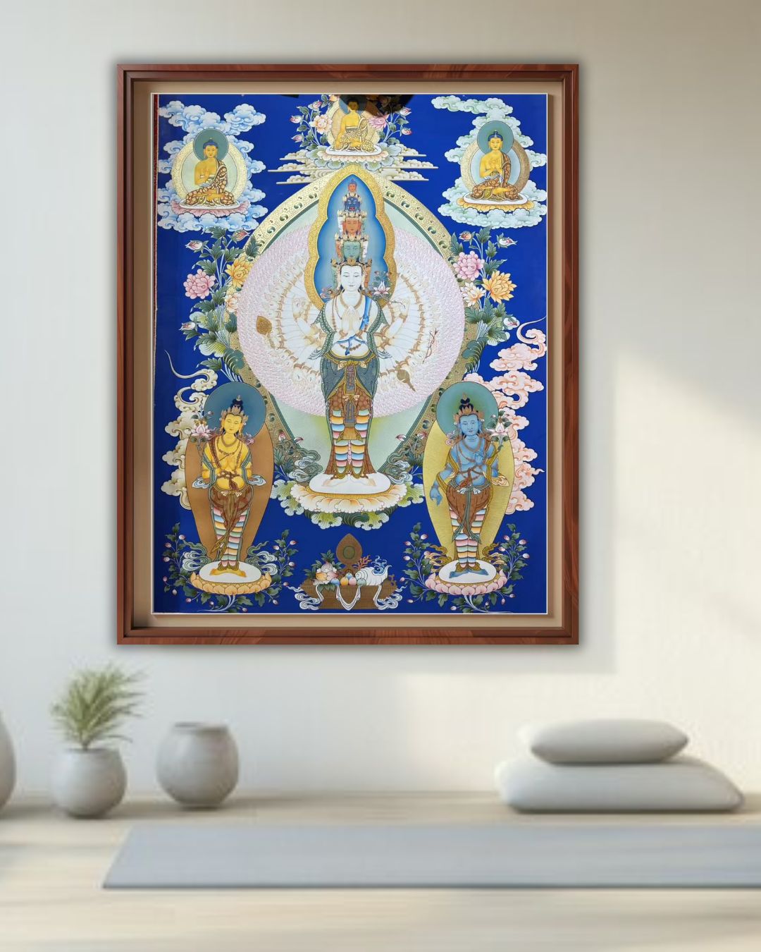 Thousand-Armed Thousand-Eyed Avalokiteśvara | Hand-Painted Thangka Infinite Compassion, Divine Protection & Universal Blessings